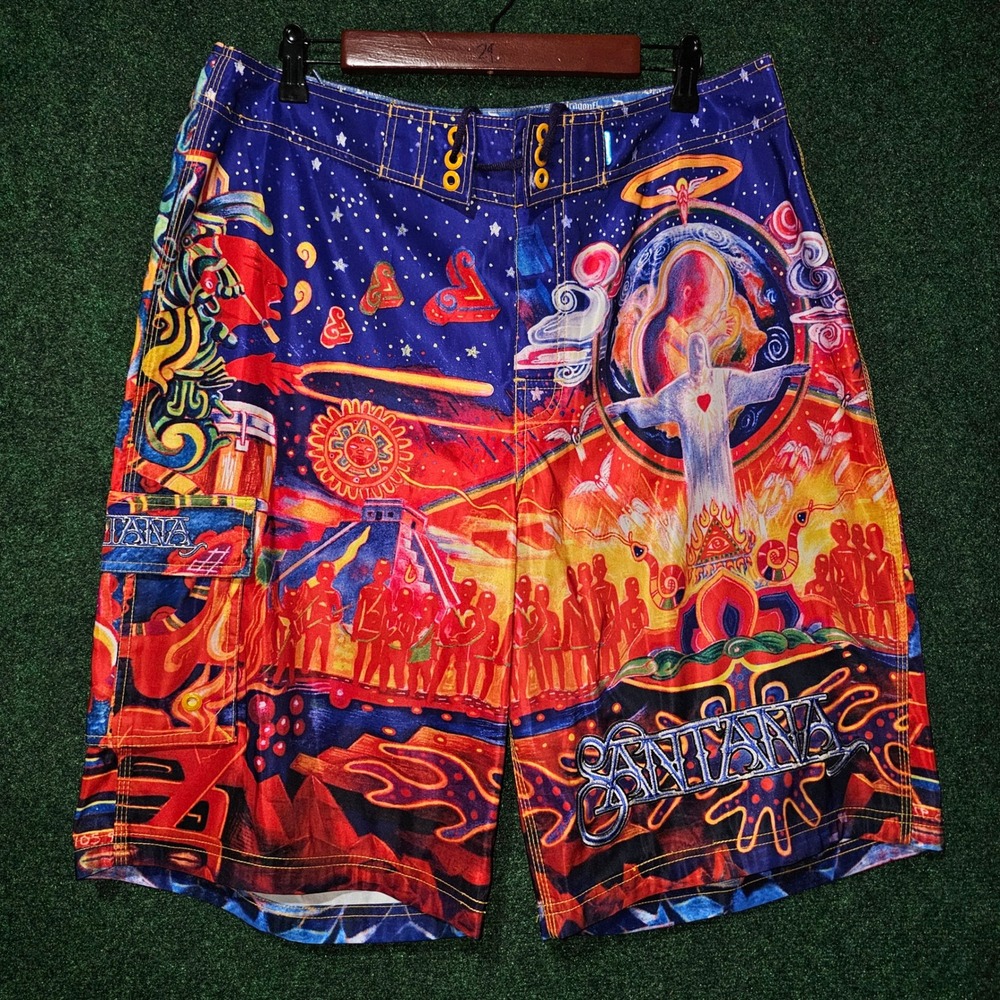 Vintage rare Carlos Santana designer shorts